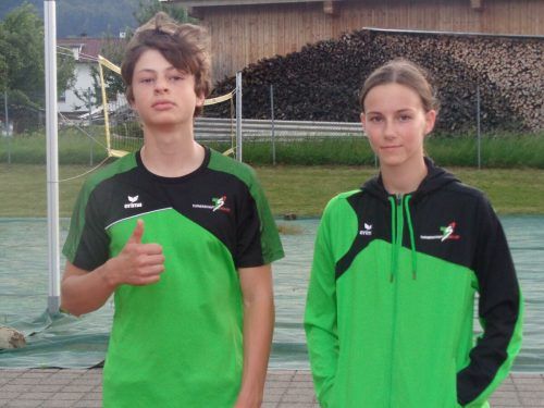 Jonas Kranz aus Klaus und Jolien Allgäuer aus Fraxern. TS Weiler