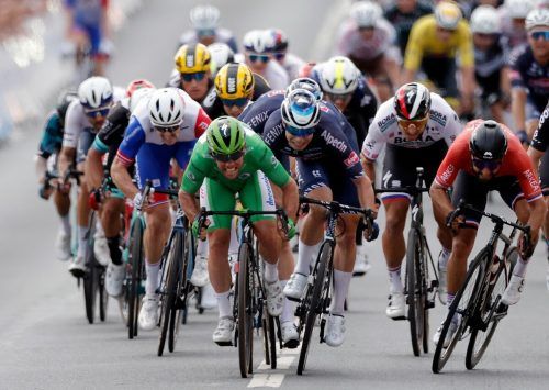 „King Cav“ meldete sich bei der Tour de France zurück auf dem Sprinter-Thron. AFP