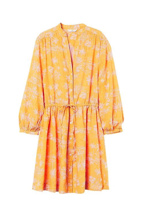 Kleid aus Leinenmix. Gesehen bei Vero Moda um 29,99 Euro.