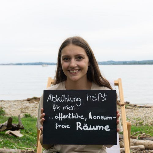 Leah Birnbaumer formulierte ihre Forderungen auch schriftlich. moosmann/grüne