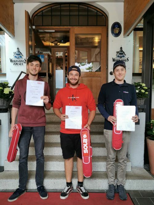 Luka-Joel Elsäßer, Johannes Kutzer und Michael Hosemann.  wkv
