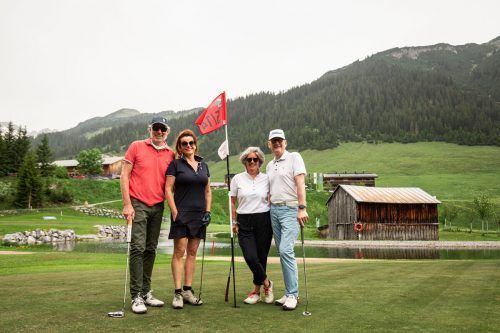 Markus Hämmerle, Iris Hämmerle, Lisa und Guntram Drexel (von links).