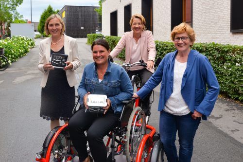 Organisatorin Christine Türtscher-Raidel (v.l.), RV-Obfrau Angela Feuerstein, Bürgermeisterin Andrea Kaufmann und Sozialstadträtin Marie-Louise Hinterauer. STD
