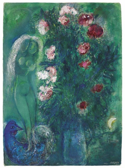 „Paradiesische Gärten“ heißt die Ausstellung. Marc Chagall © VG Bild-Kunst, Bonn 2021
