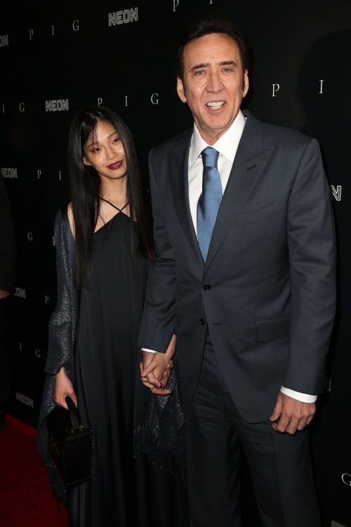 Shibata und Cage haben vergangenes Jahr geheiratet. AFP