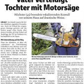 Angriff mit Kettensäge beschäftigt Justiz