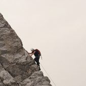 Im Einsatz mit Kletterseil und Eispickel