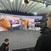 Vor dem Zertifikat gab es einen Besuch im neuen TV-Studio