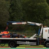 Bestzeit und Crash von Verstappen