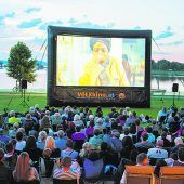 Kino unter freiem Himmel in Hard