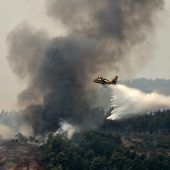 Verzweifelter Kampf gegen Flammen