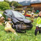 Über Böschung gestürzt
