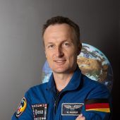 Astronaut in Vorfreude