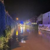 Starkregen hielt Feuerwehren auf Trab