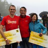 Regen als Begleiter in Richtung Gipfel