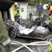 Motorräder bei Brand in Garage zerstört