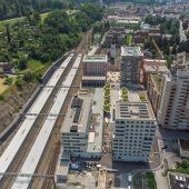 Einst und Jetzt. Feldkircher Bahnhof