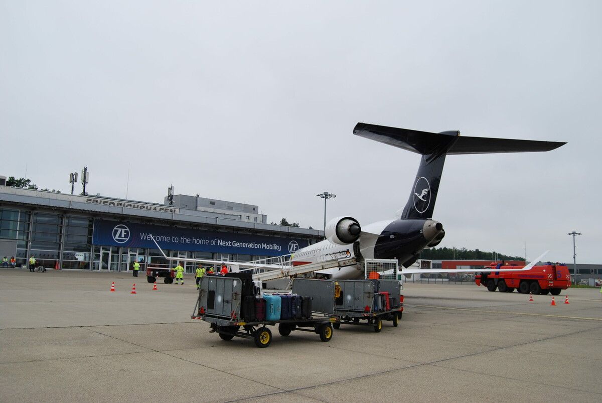 Lufthansa fliegt jetzt Ende März letztes Mal Friedrichshafen-Frankfurt. FA