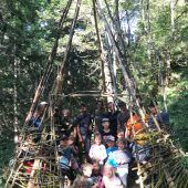 Waldtipi als Unterstand