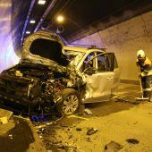 Unfall im Tunnel