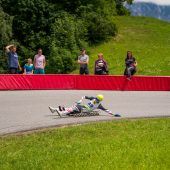 Rodler starten auf Rollen