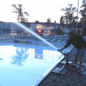 „Wasser Marsch!“ am Hohenemser Eisplatz