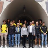 Leichtathleten empfangen