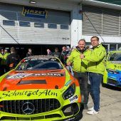 Günter Aberer dirigierte sein AMG-Team zum Klassensieg