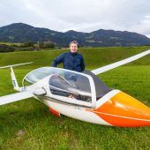 Nach fünf Stunden Flug Endstation Wiese