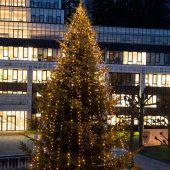 Göfner Weißtanne schmückt Landhaus