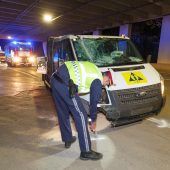 Unfall beim Tunnelportal