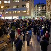 Protest gegen Lockdown und Impfpflicht