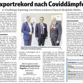 Exportrekord für 2021 erwartet