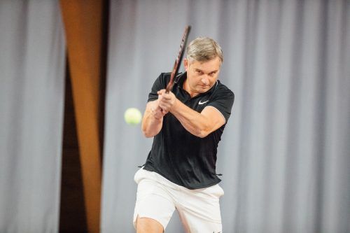 2020: Brunner spielt gerne ­Tennis.  VN
