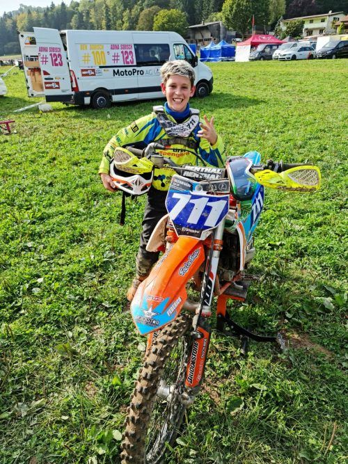 Federico Luigi Bilgeri mit seiner KTM-Maschine.