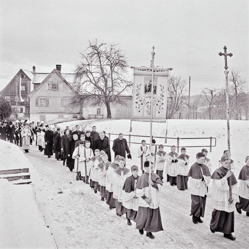 Hohenweiler, Pfarreinzug, 1960
