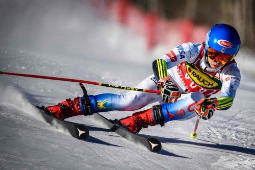 Mikaela Shiffrin feierte ihren 72. Weltcupsieg. Der US-Amerikanerin fehlen noch zehn Siege in der ewigen Bestenliste auf Landsfrau Lindsey Vonn. GEPA