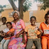 Ein Weihnachtsessen für Familien im Senegal