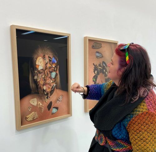 Vorarlberger Künstlerin Bettina Bohne in der Kunsthalle Appenzell.   VN/cd