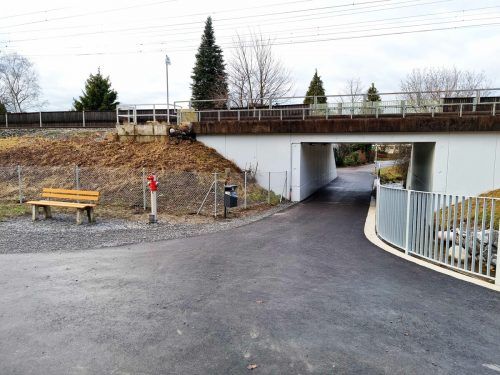 Auch die Unterführung unter dem Bahndamm in den Stadtteil Witzke ist jetzt befahrbar. Stadt