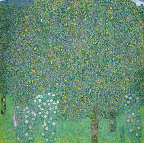 Das Bildnis „Rosen unter Bäumen“ von Gustav Klimt befindet sich im Musée d‘Orsay in Paris, stammt aus jüdischem Besitz und wird restituiert. klimt-werkverzeichnis