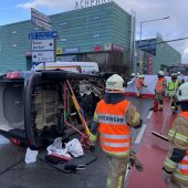 Feuerwehr musste Fahrerin bergen