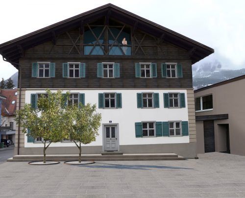 Das neue „Münster Hus“ am Kirchplatz von Schruns steht unter Denkmalschutz. Raiffeisenbank Bludenz-Montafon