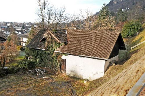 Der alte Bauhof Kennelbach am alten Schulplatz unterhalb der Pfarrkirche.  ajk