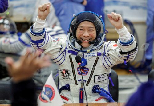 Der japanischer Milliardär Yusaku Maezawa und sein Assistent verbrachten zwölf Tage auf der ISS. Rts
