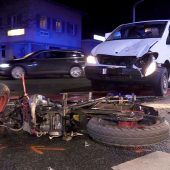 Zwei Verletzte bei Mopedunfall in Lauterach