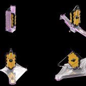 Sonnenschild des James-Webb-Weltraumteleskops voll entfaltet