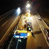 Drei Verletzte bei Kollision auf Autobahn