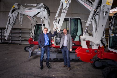 Die Geschäftsführer von Huppenkothen: Wolfgang Rigo (l.) und Martin Hofer. Noch sei nicht klar, welche Antriebstechnologie sich in Zukunft durchsetzen werde.⇒VN/hartinger
