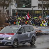 Demonstration ­entlang der Seestraße